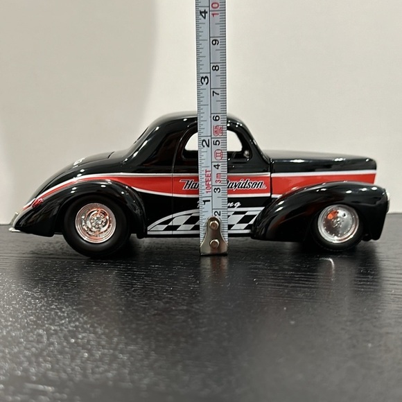 Harley-Davidson Vintage Die Cast Model Car ‘41 Willys Coupe Street Rod - Picture 12 of 13